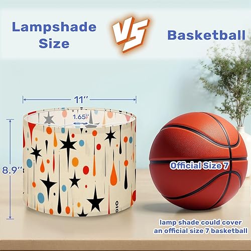 Miniatura 2 de LampShade 1Pack Boho Mid Century Fifties Modern Atomic Retro Luxurious Stars Teardrops Lamp shades for Table Lamps, Floor Lamps, Diy Pendant Light
