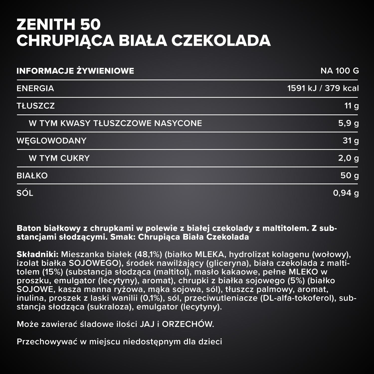 IronMaxx Zenith 50 Baton Wysokobiałkowy