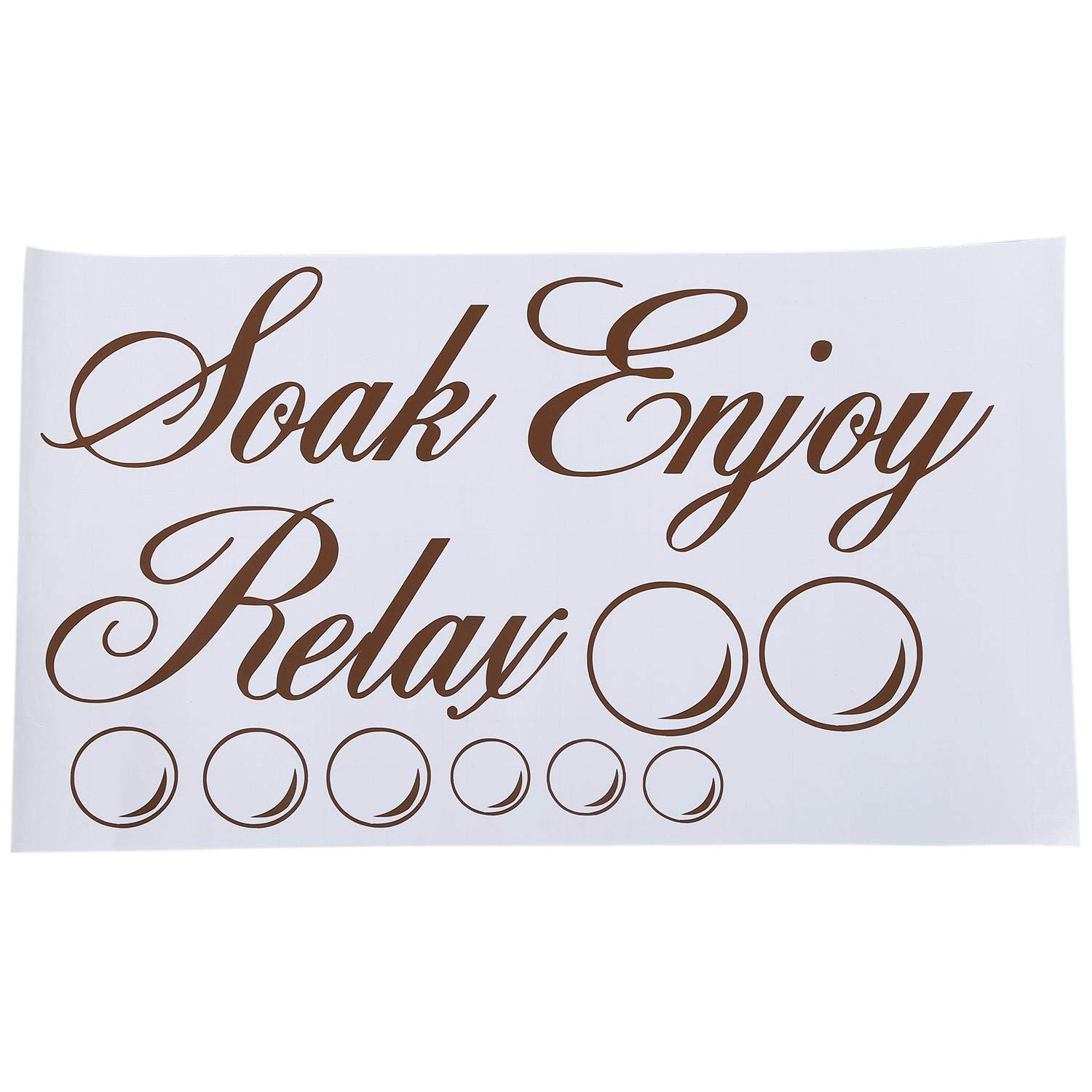 SOAK Relax Enjoy Baño Arte de Pared Pegatinas de PVC Pegatinas de Arte para el Hogar Decoración: