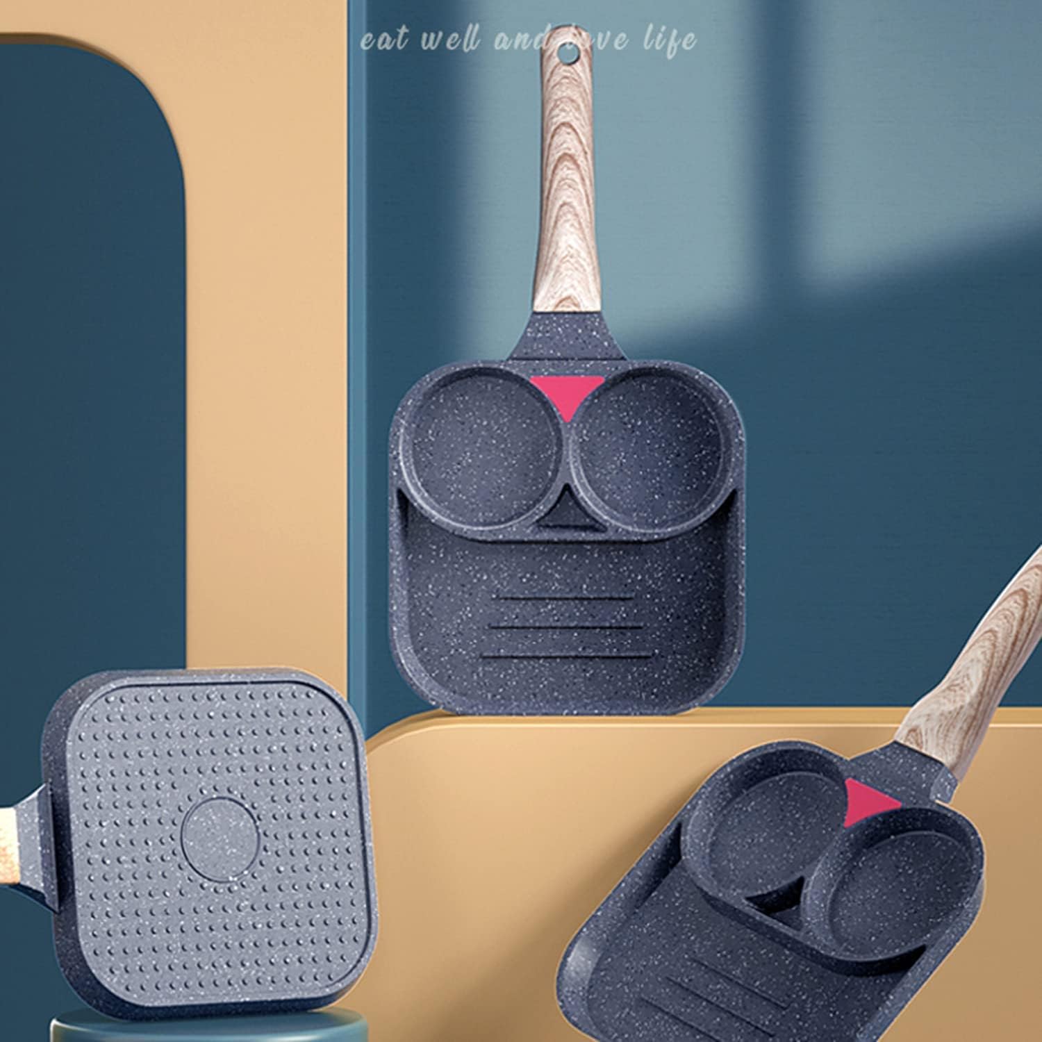 Omelet Pan,Pan Nonstick Pancake Pan,Egg Frying Pan,Nonstick Pan Steak Fried Egg Sausage Frying Pan Mini Pancake Pan Cast Iron Skillet Omelette Pan Frying Pot