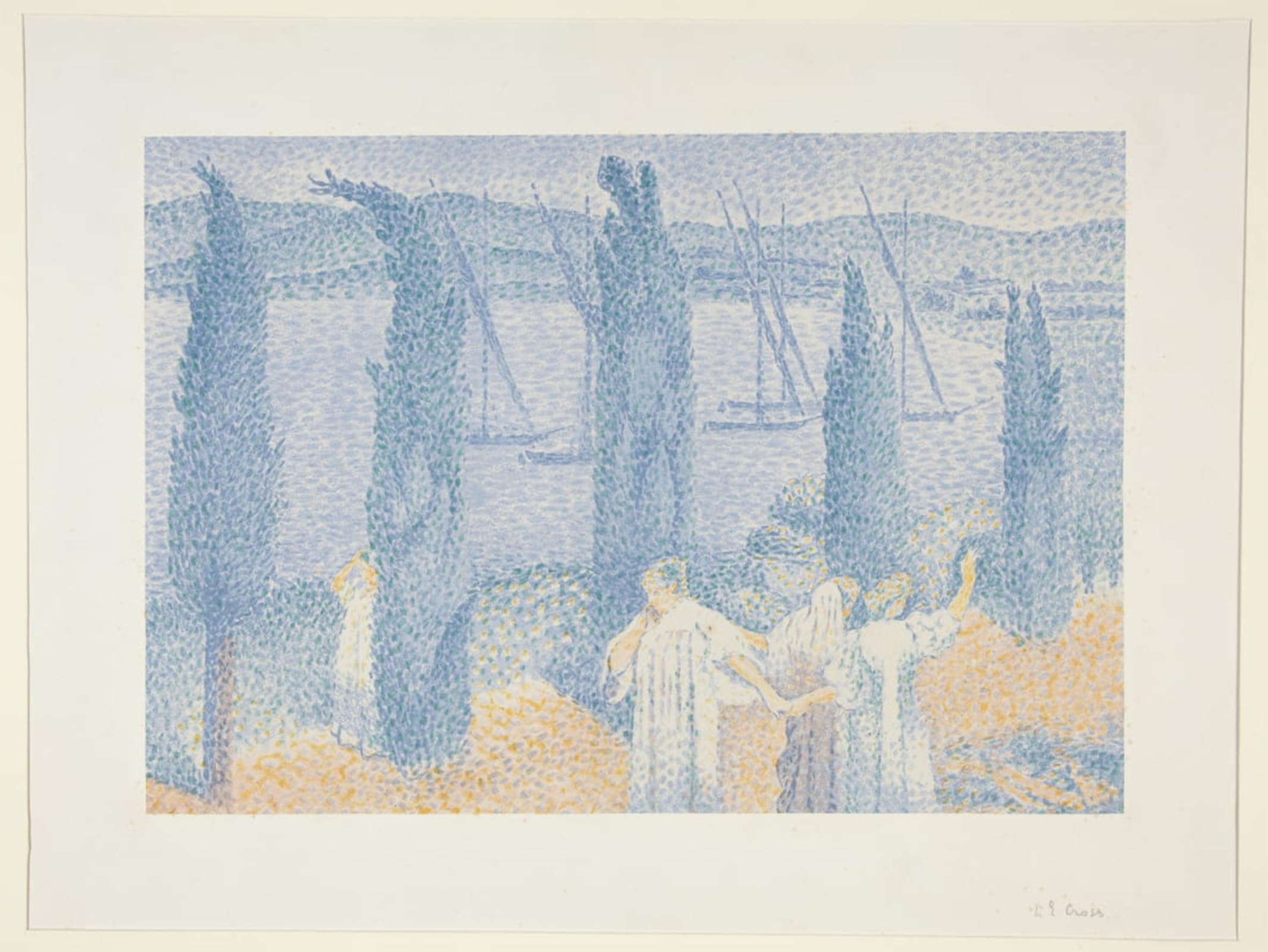 ARTXLXXBN Famous Print Painting Colorful Art Print Canvas Wall Art Painting Picture by Henri Edmond Cross Canvas Art Decorations for Home Decor 60x90cm