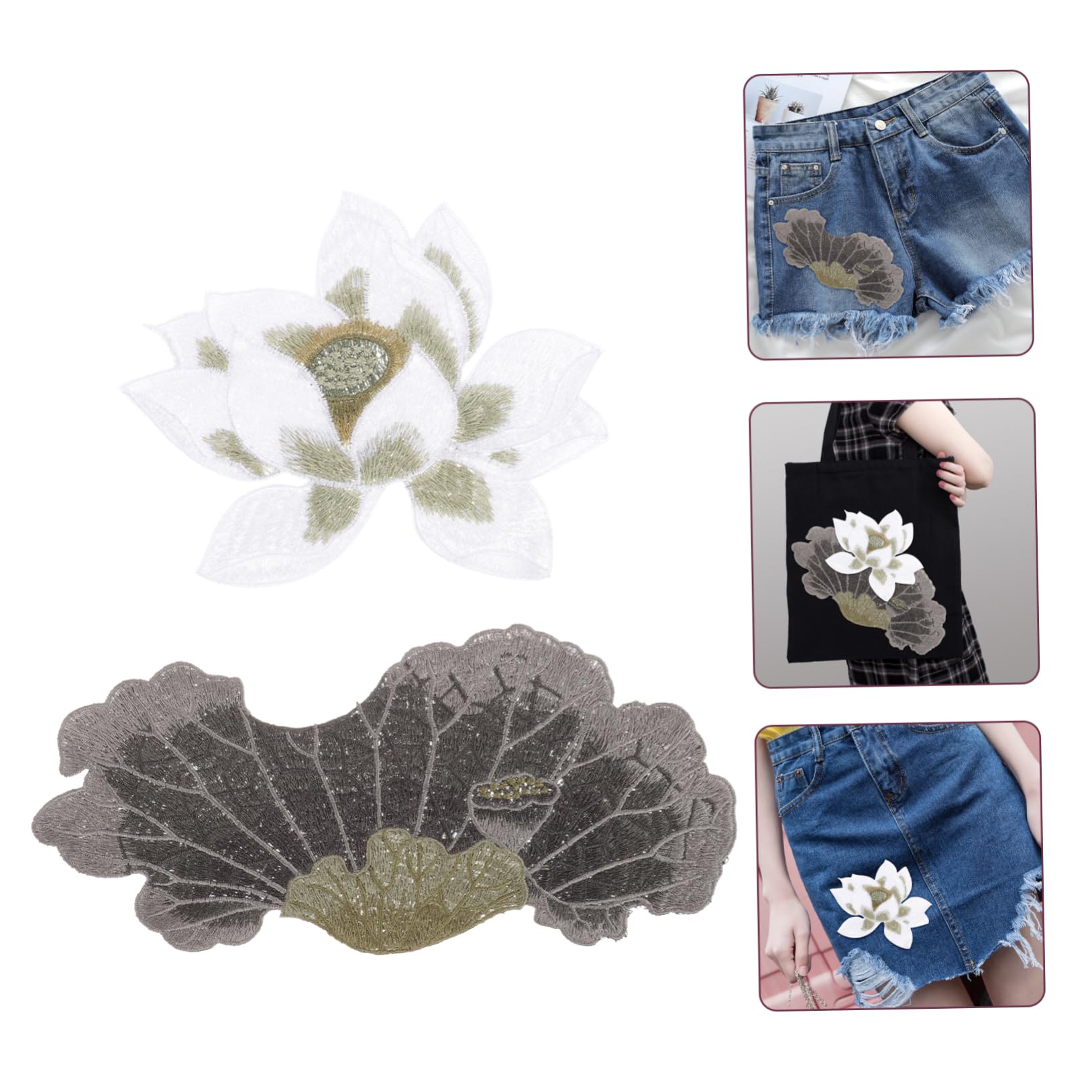 GALPADA 8pezzi Toppe Termoadesive Ricamate Fiori Applique Per Abbigliamento e Riparazioni Per Giacche Pantaloni e Accessori Fashion