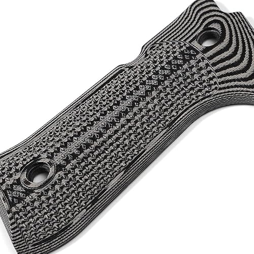 Miniatura 5 de Cool Hand Empuñaduras G10 para Beretta 92/96 Full Size, 92 fs, m9, 92a1, 92 INOX, textura a cuadros, tornillos incluidos, gris/negro, B92-DC-5