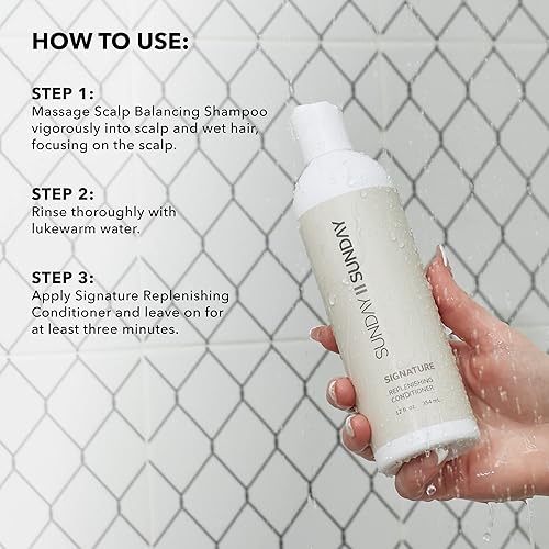 Miniatura 2 de SUNDAY II SUNDAY Acondicionador reabastecedor exclusivo I para cabello seco dañado, restaura el cuero cabelludo y disminuye el daño y la rotura del