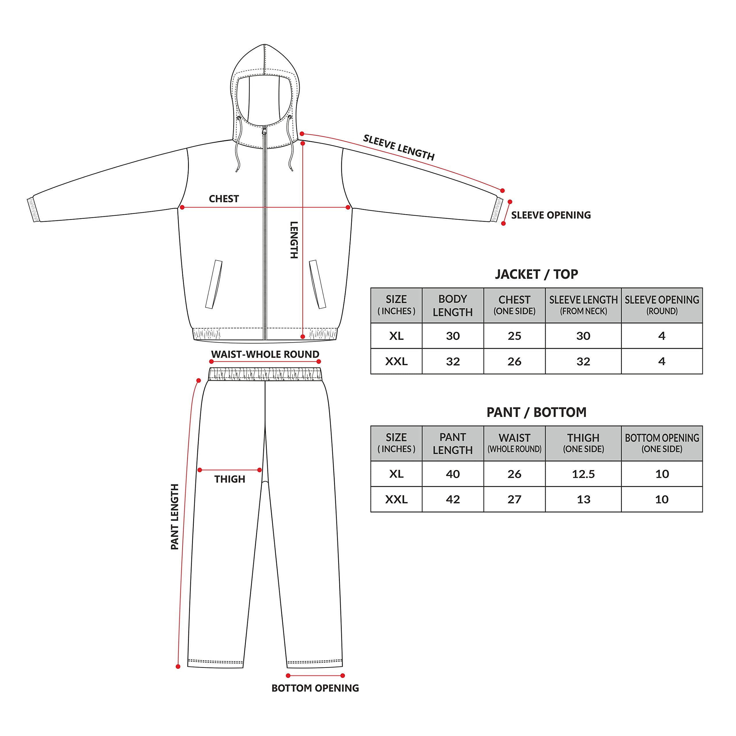 Raincoat 100% for Men Waterproof for Bike Riders with Adjustable Hood Along with Inner Pockets, Suit with Polyester Jacket,Pants Drawstring Bag(JS-312_XL_Grey&Black) Jacket and Pants 2