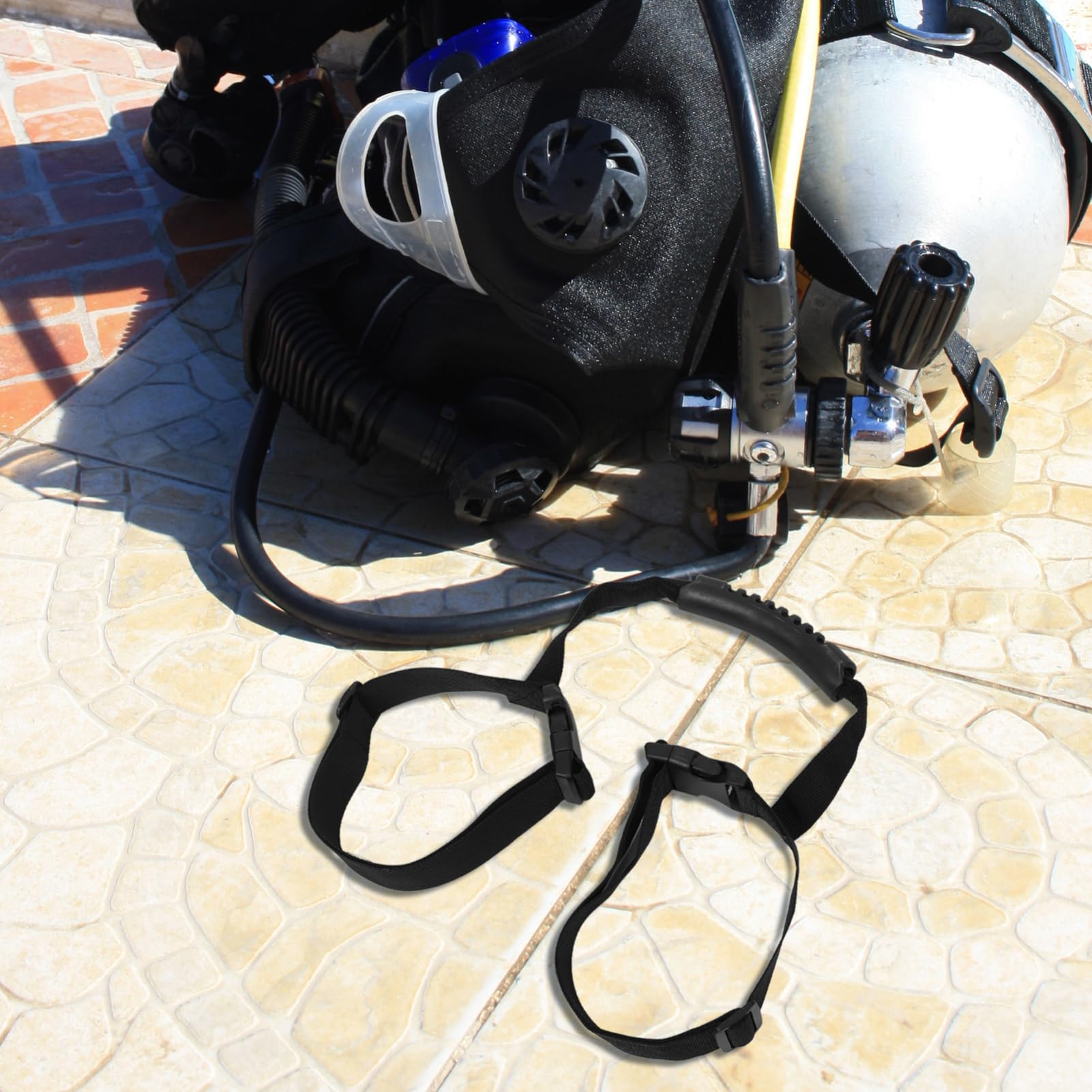HANABASS Scuba Diving Tank Elastic Strap Multi Function Binding Band for Tanks Portable and Design for Secure Cylinder Fixing for Scuba and Diving Use