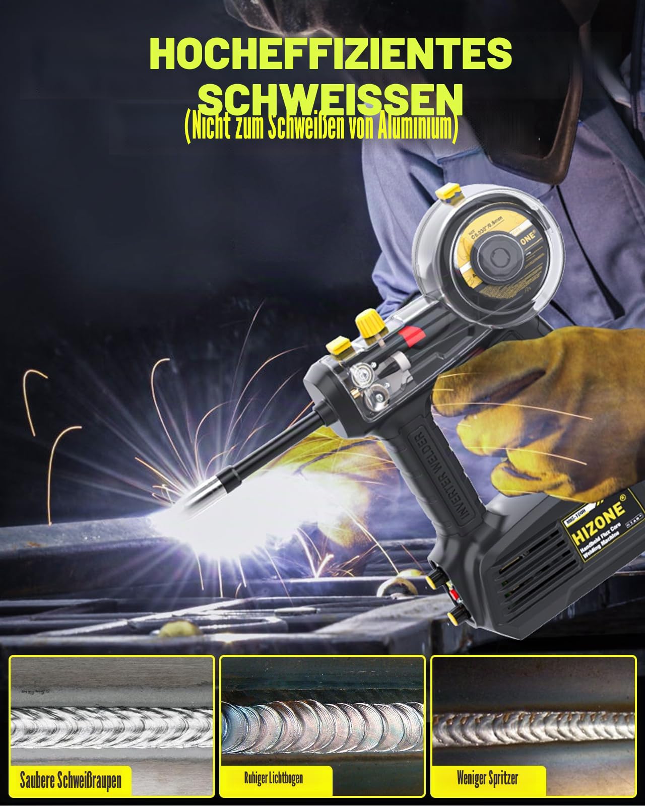 MIG Hand-Schweißmaschine, 100 Ampere, HIZONE Handstrom-Kern, 110 V
