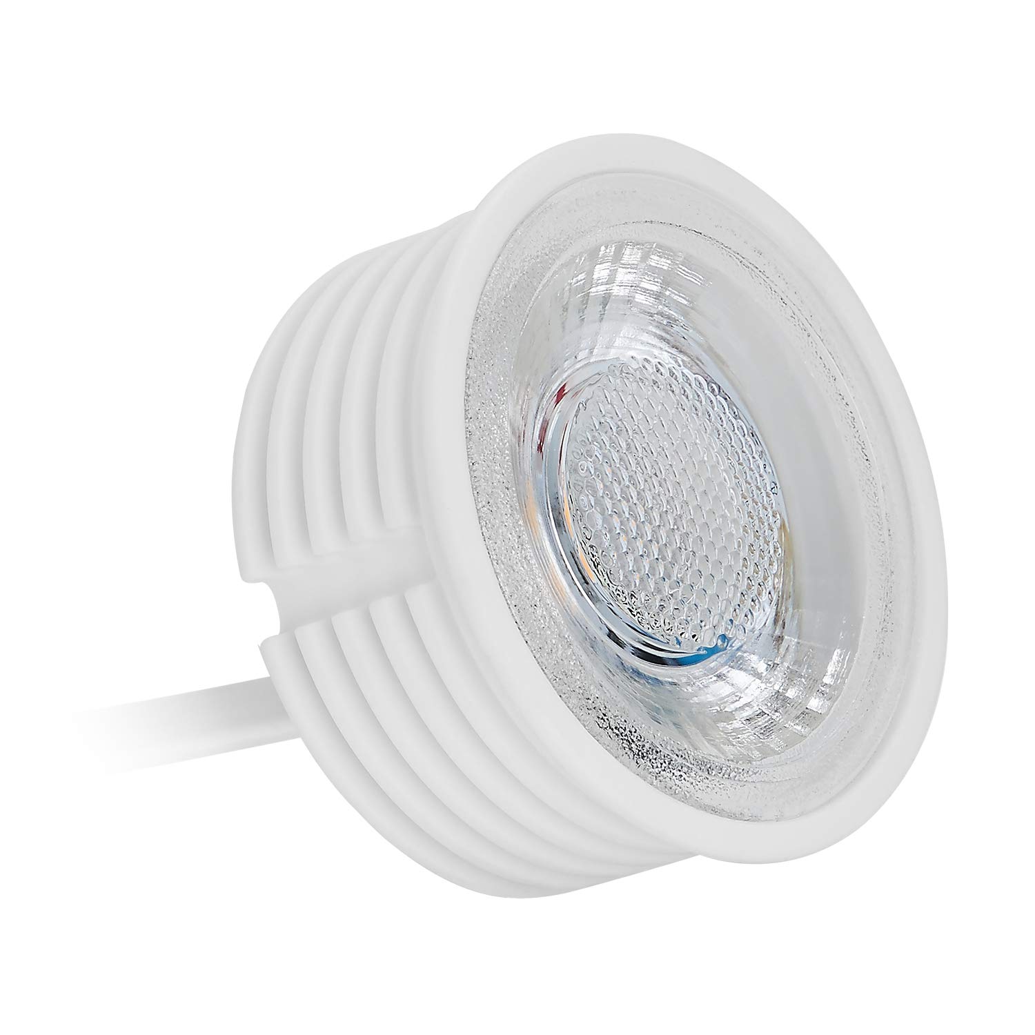 Lot de 10 modules LED 230V 3W pour spot encastrable MR16 Blanc chaud Remplacement GU10 Ø 50 mm 38°Angle d'éclairage