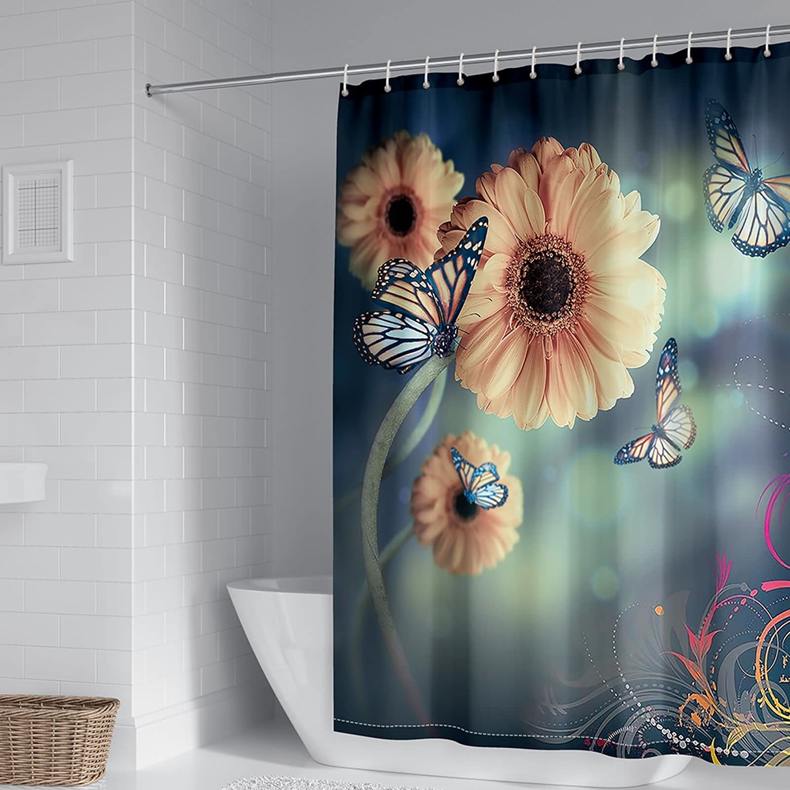 Rideau de douche polyester KnSam pour rafraîchir une salle de bain