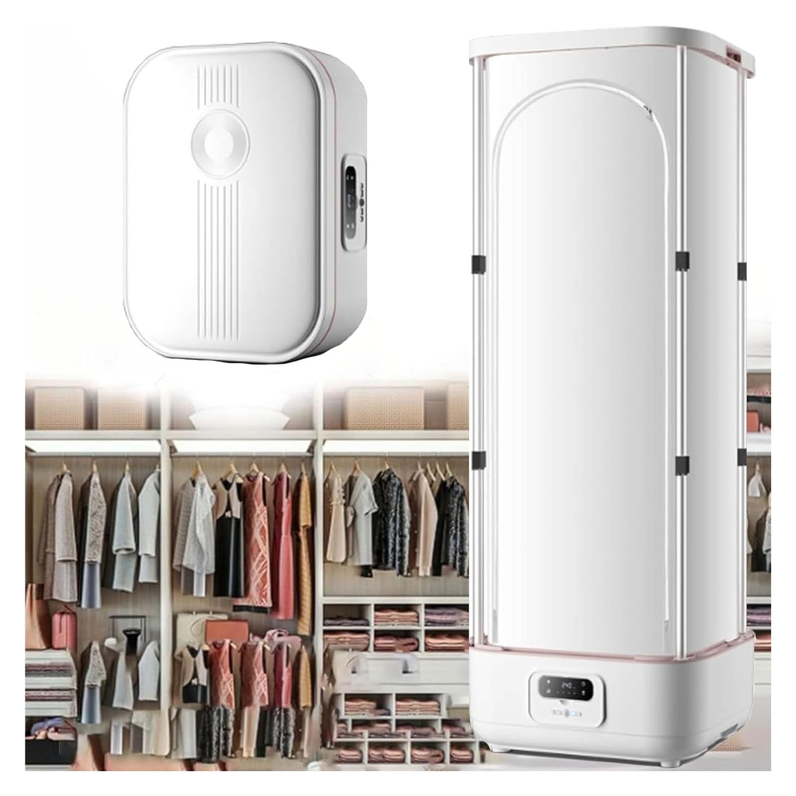 Pink Beryl Automatic Ironing Machine, Clothes Dryer, Steam Drying Machine, Portable, Domestic, Ironing and Folding Machine, Basic
