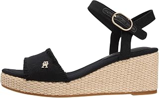Tommy Hilfiger Women's Mid Woven Wedge Espad Fringe Fw0fw09470Wedge Espadrilles