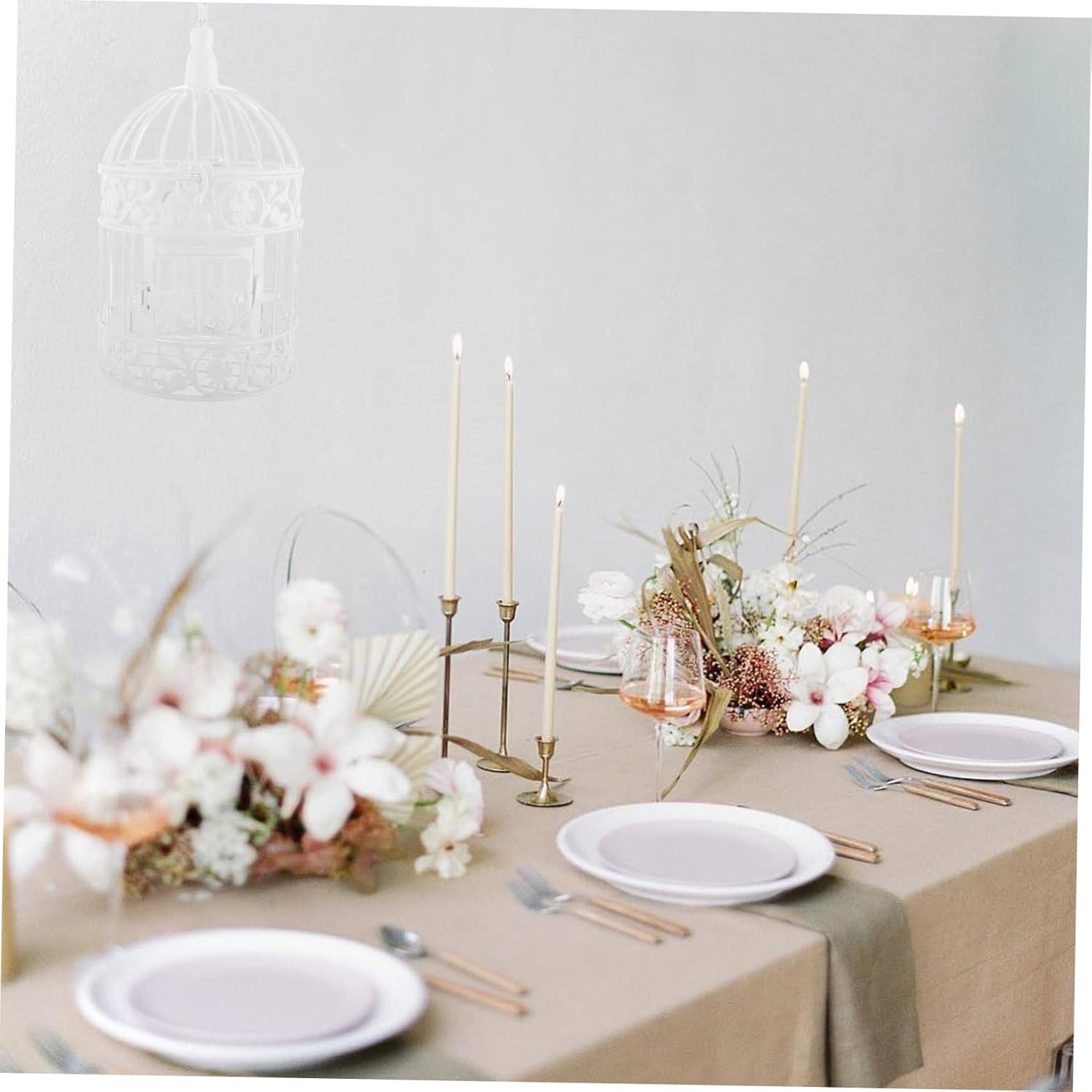 DECHOUS Artistic Small Birdcage for Decor Rustic Birdcage Box Garden Hanging Ornament European Style Home Decor