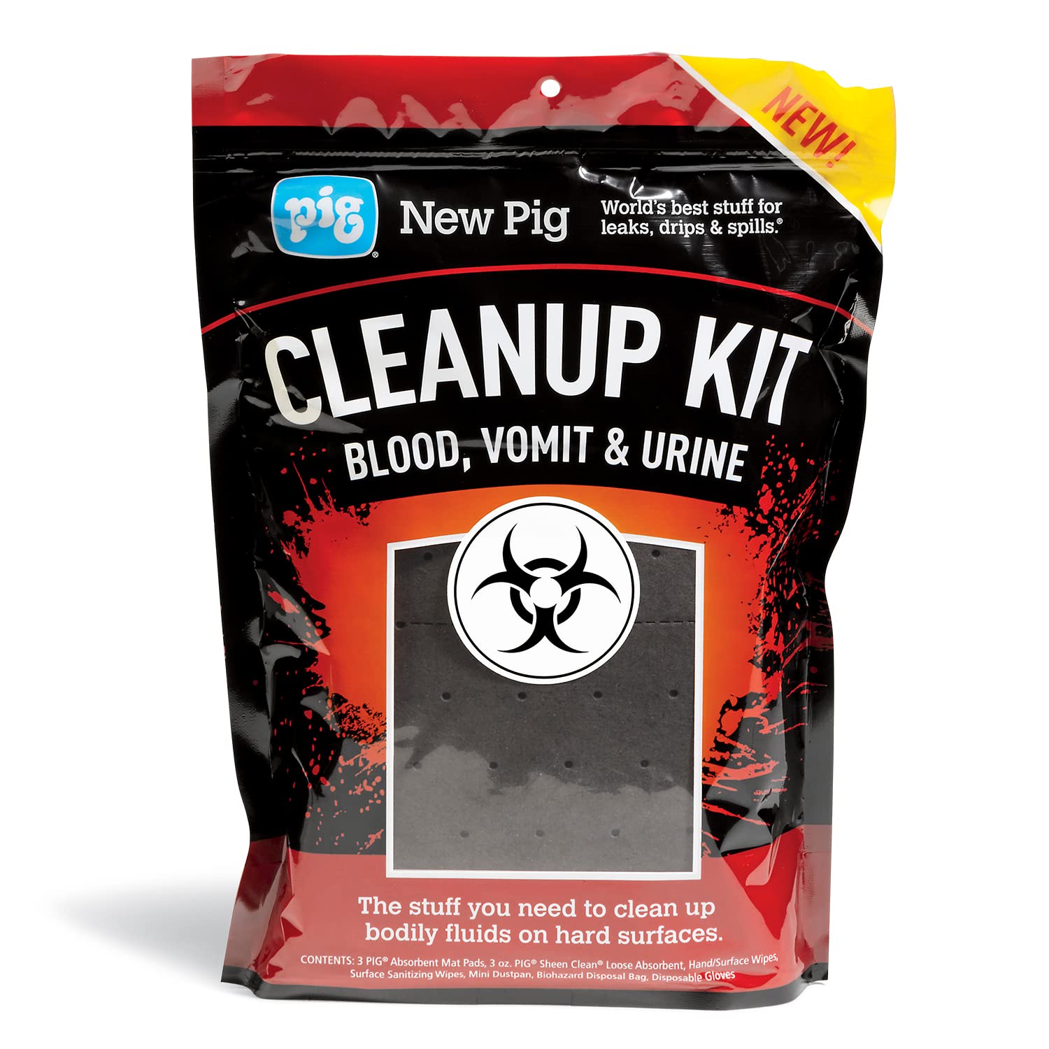 PIG Bodily Fluid Cleanup Kit | 10-Count | Blood, Urine and Vomit Cleanup Kit | PMB30101 — Amazon image 2