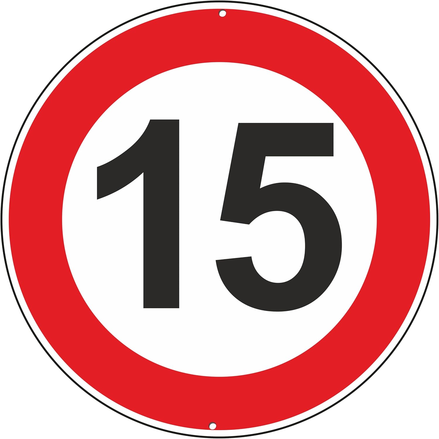 Pubblimania Velocità Massima 15 Km Orari segnaletica stradale cartello ...