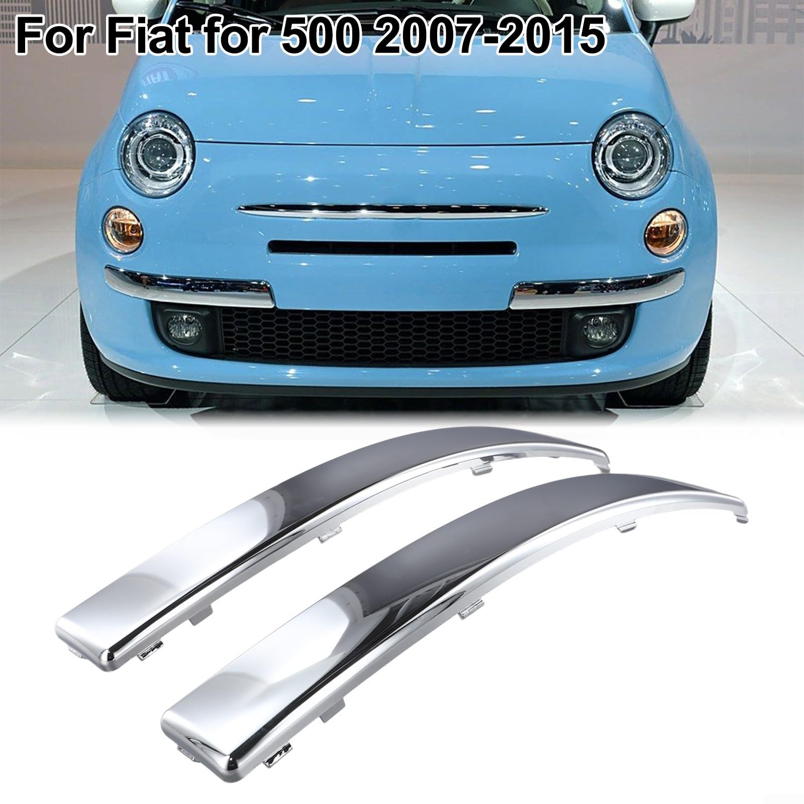 Modanatura paraurti anteriore inferiore per Fiat 500 2007-2015
