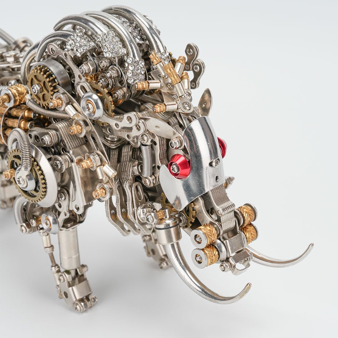 3D Metall Puzzle Erwachsene, Steampunk Mechanisch Eber 3D Puzzle Metall Modellbausatz Tier, 1100PCS Schwein DIY Montage Wildschwein Modell Kit Ornament Geschenk