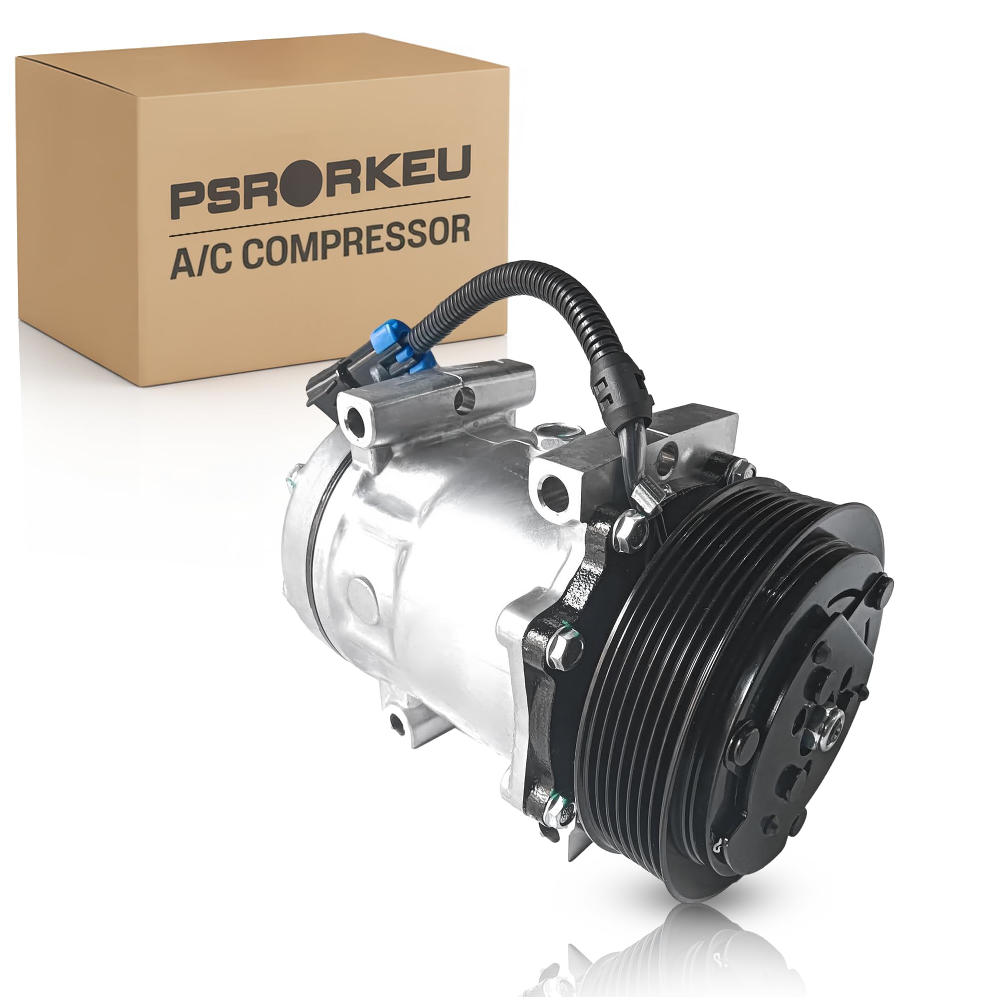 Photo 1 of Psrorkeu CO4577C A/C Air Conditioner AC Compressor W/Clutch Fits for Kenworth T660 2011-2012, T680 2013-2015/2017-2018,T880 2017-2018,Peterbilt 365/367 2011-2016,389 2016,567 2015-2016
