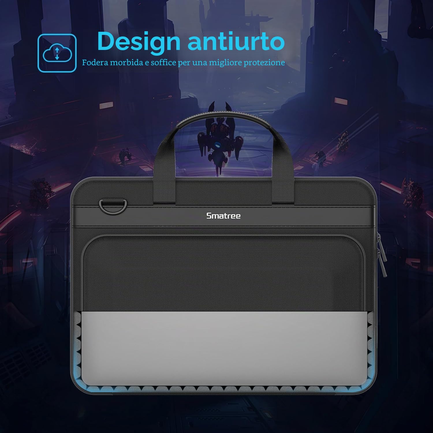 Smatree 17-18 pollici Laptop Case Borsa rigida compatibile con 18 pollici Alienware m18, per 17,3 pollici Alienware x17 R2 / m17 R5 Gaming Laptop Custodia rigida (A800XL)