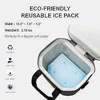 Vista 7 de SPARTER Enfriador suave portátil de 12 latas, IP68 Tizip cremallera a prueba de fugas para camping, pesca, playa, aire libre, hielera aislada