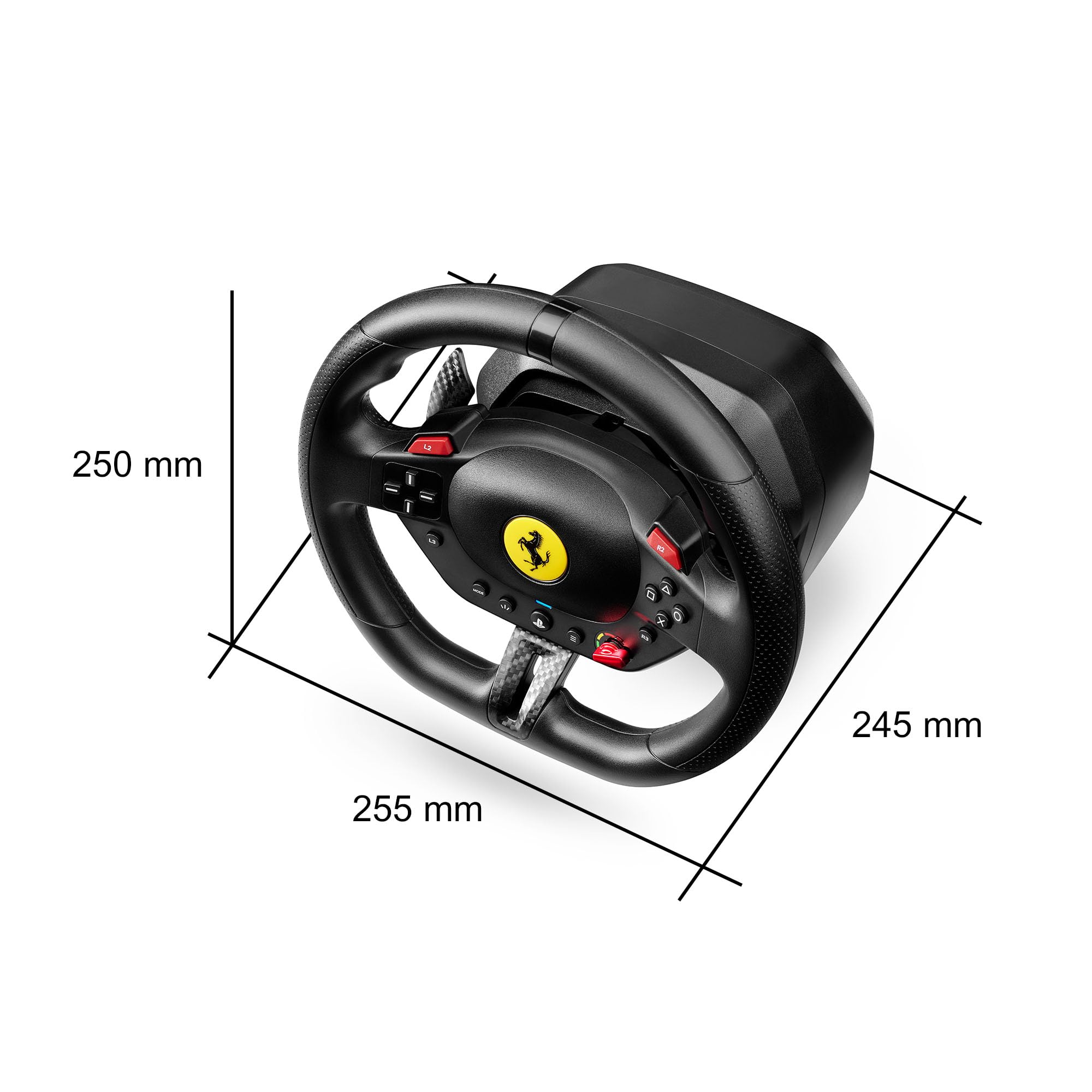 Thrustmaster T98 Ferrari 296 GTB – Volante da Corsa con Pedali per PS5, PS4 e PC, Replica Ufficiale Ferrari, Tecnologia Bungee Cord, Sensori Magnetici H.E.A.R.T - 5