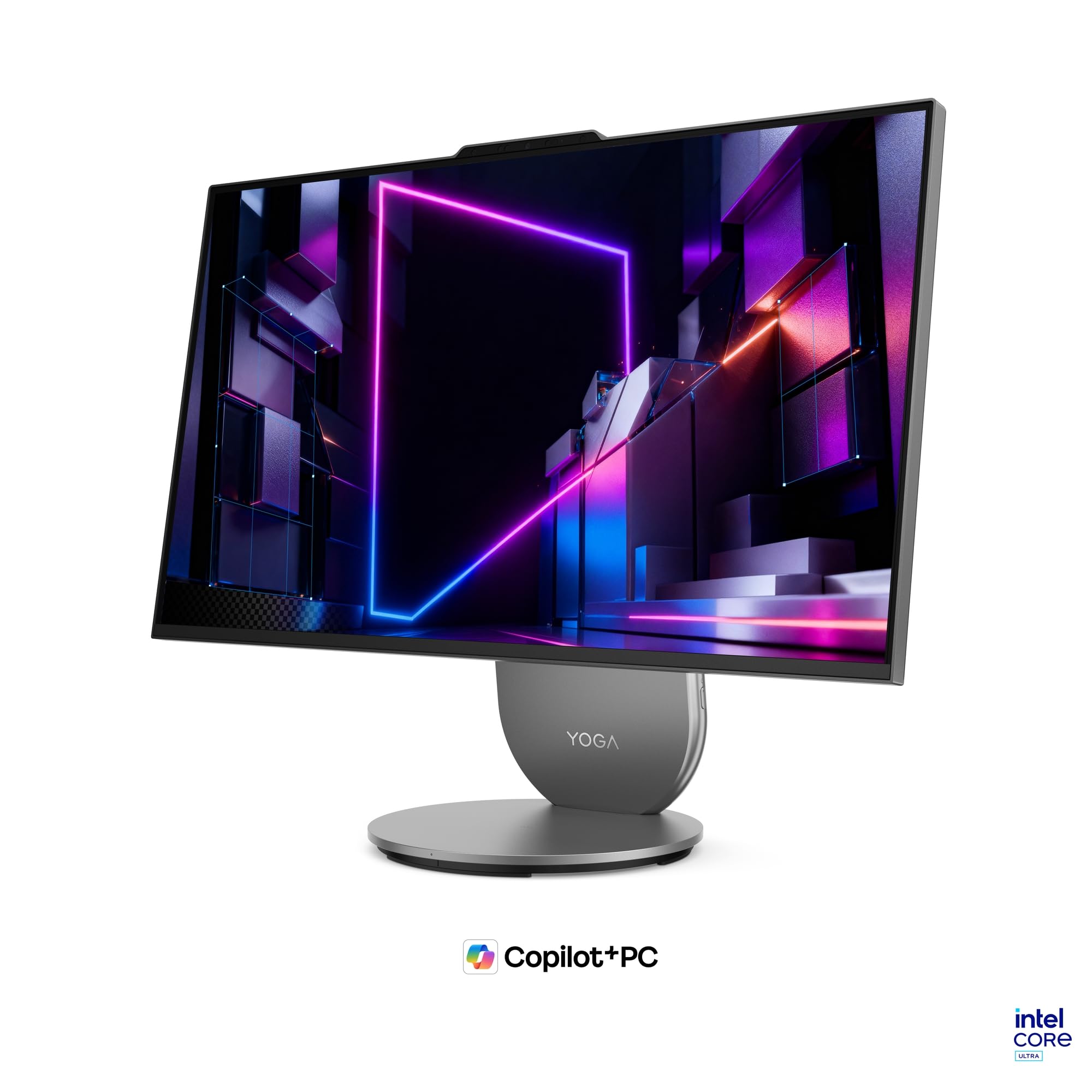 Lenovo Yoga AIOi PC | Copilot+PC | 27" QHD Touch Display | Intel Core Ultra 7 356H | 32GB RAM | 1TB SSD | NVIDIA GeForce RTX 5060 | Windows 11 | Inkl. Maus und Tastatur | Grau | 3 Monate Premium Care