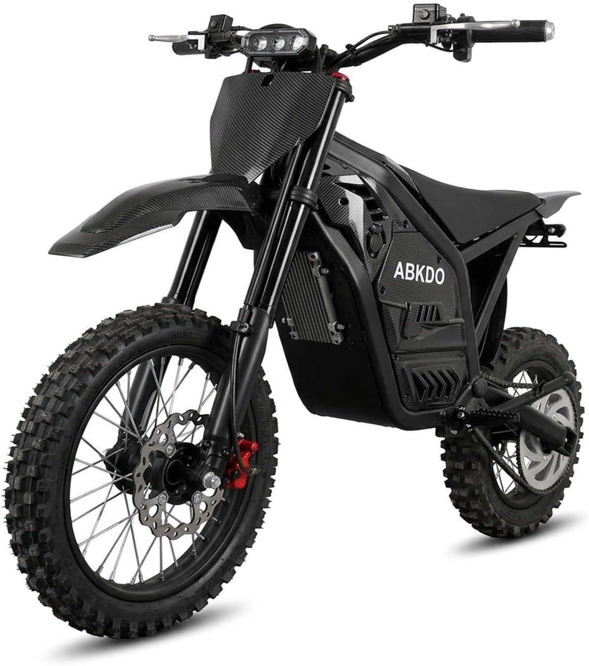4000W Peak Electric Dirt Bike for Adults, 45 MPH Max Speed, 38 Miles Range, 48V 23Ah Removable Battery, 14" Front/12 Rear Tires,Reverse Function,with Phone Holder & Disc Lock