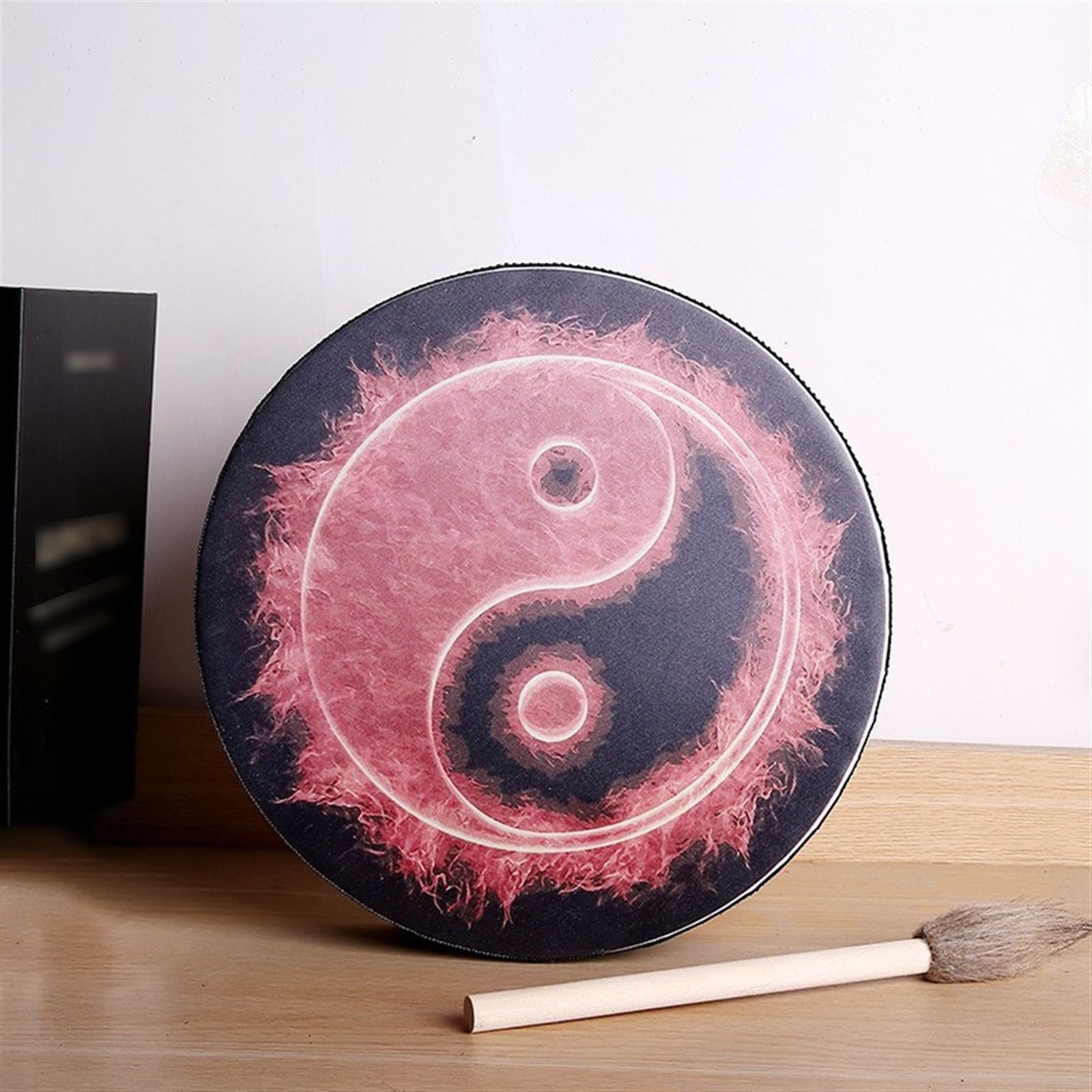 HAGJII Shaman Drum, Frame Drum Decoration Fashion Native American Drum Music Healing Hand Drum with Drum Stick Bodhran Drum for Meditation, Sleeping Aid(Bagua)
