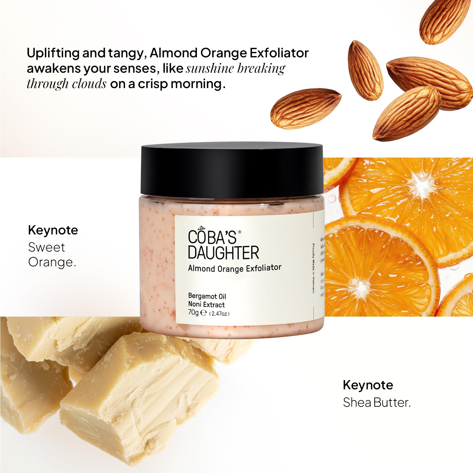 Set de 3 piezas de cuidado corporal | Set de regalo para el cuerpo | Cúrcuma, miel y almendras y exfoliante naranja | Gel calmante de aloe vera | Set exfoliante natural e hidratante | Set