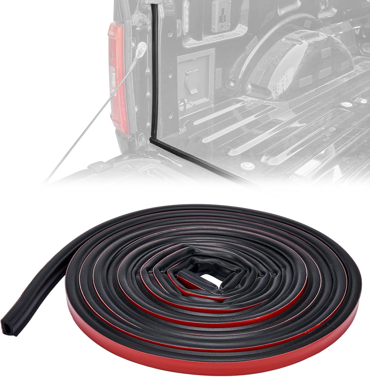 ISSYAUTO 19.7ft Truck Tailgate Seal Universal Pickup