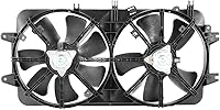 Vista 6 de Auto Dynasty [Modelo de aire acondicionado] MA3115114 Conjunto de ventilador de refrigeración de radiador dual estilo fábrica compatible con Mazda