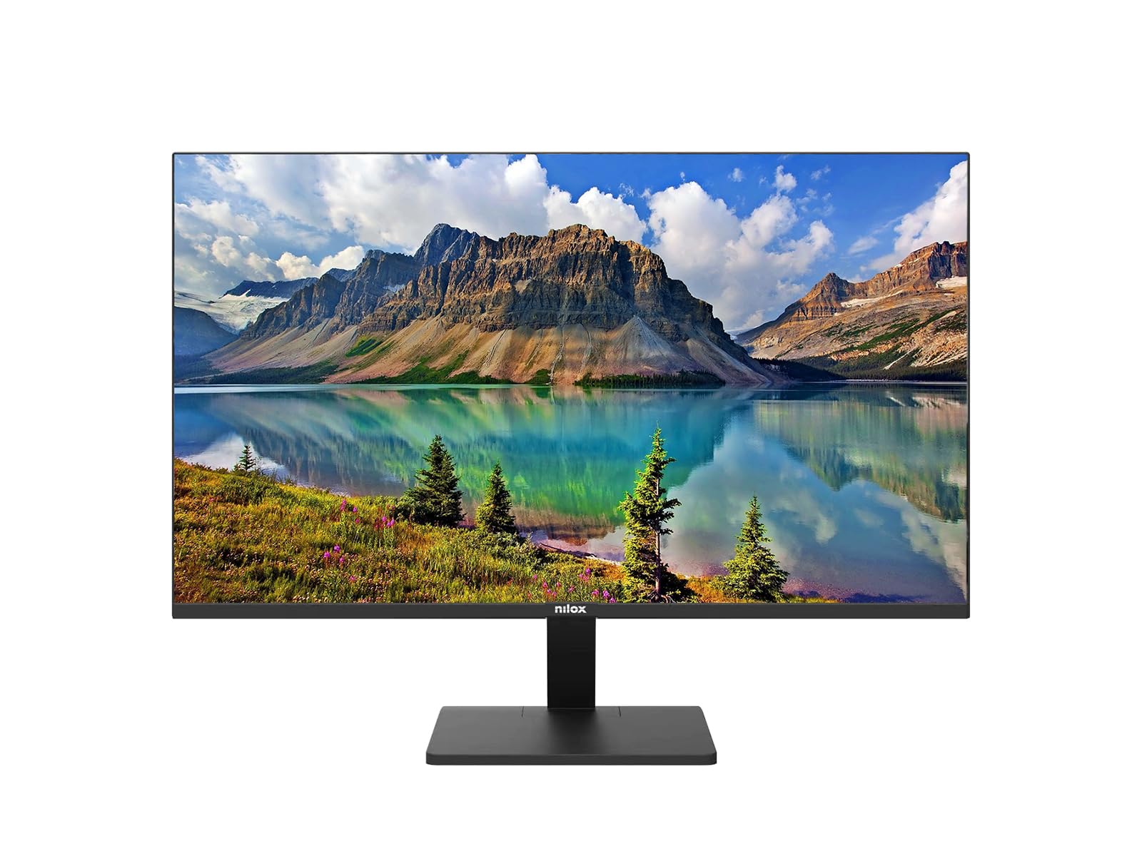 Nilox NXM24FHD21 Monitor 24 Pollici Full HD, Monitor da Computer Frameless con Risoluzione di 1920 * 1080, Frequenza 75Hz e Porte HDMI-VGA, Ottimizzato per la Protezione degli Occhi