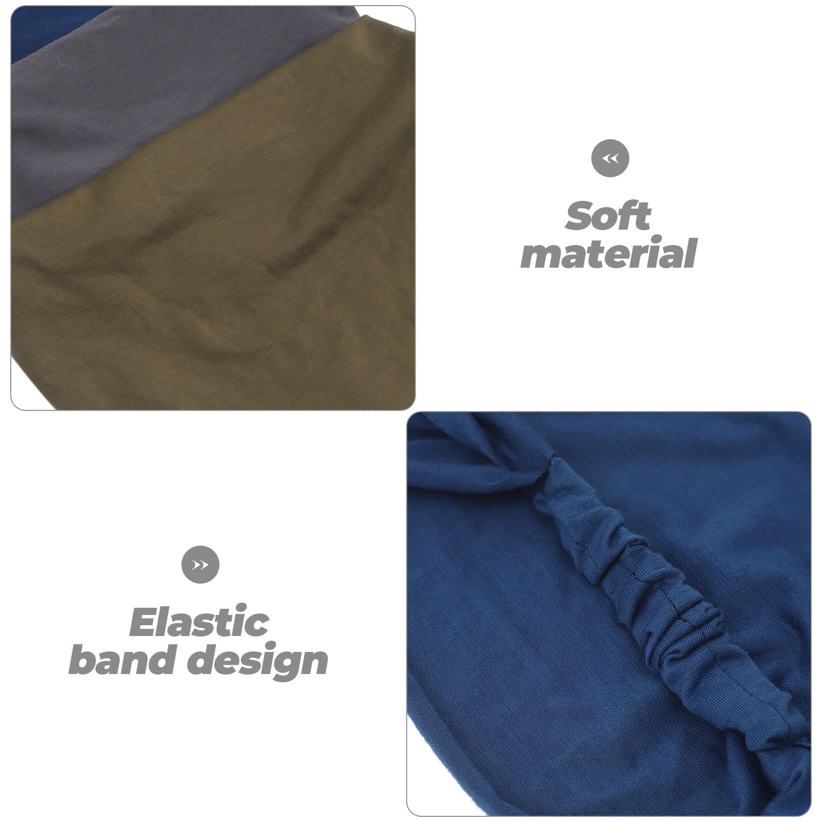 Bandeaux Élastiques Style Bohème Élégant en Coton et Polyester 6 Pièces Confortables et Faciles à Porter pour Femmes pour Cheveux ou Courts