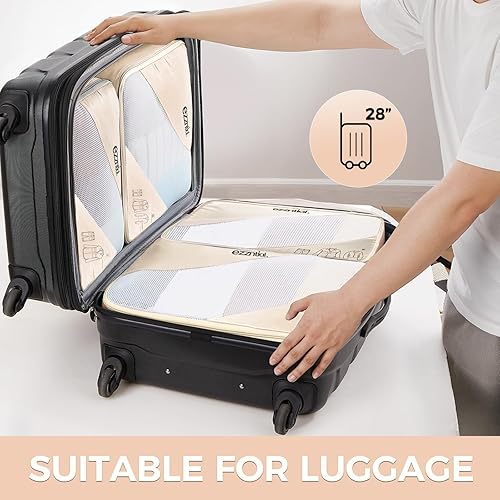 Miniatura 2 de Cubos de equipaje para viajes, juego de bolsas organizadoras esenciales para maleta, accesorios de viaje de viaje por carretera en 4 tamaños (extra