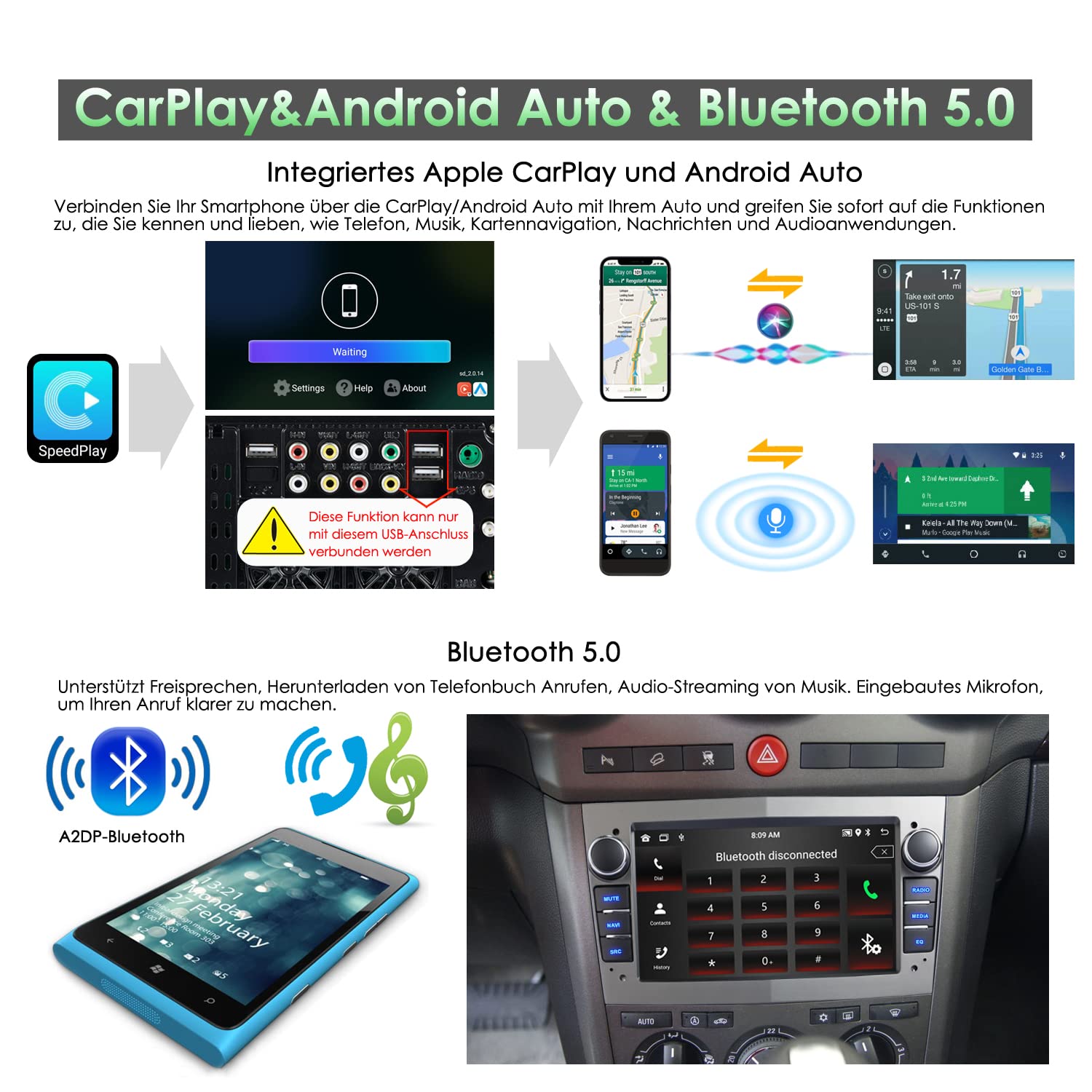 Android Autoradio DAB,Carplay, 7 Zoll Eadio Bluetooth Für Opel Astra,Corsa, Vectra,Zafira,Antara,Meriva,Vivaro,Combo,FM Radio,GPS,USB, Rückfahrkamera,WiFi,Lenkradsteuerung,7 Farbe Beleuchtung