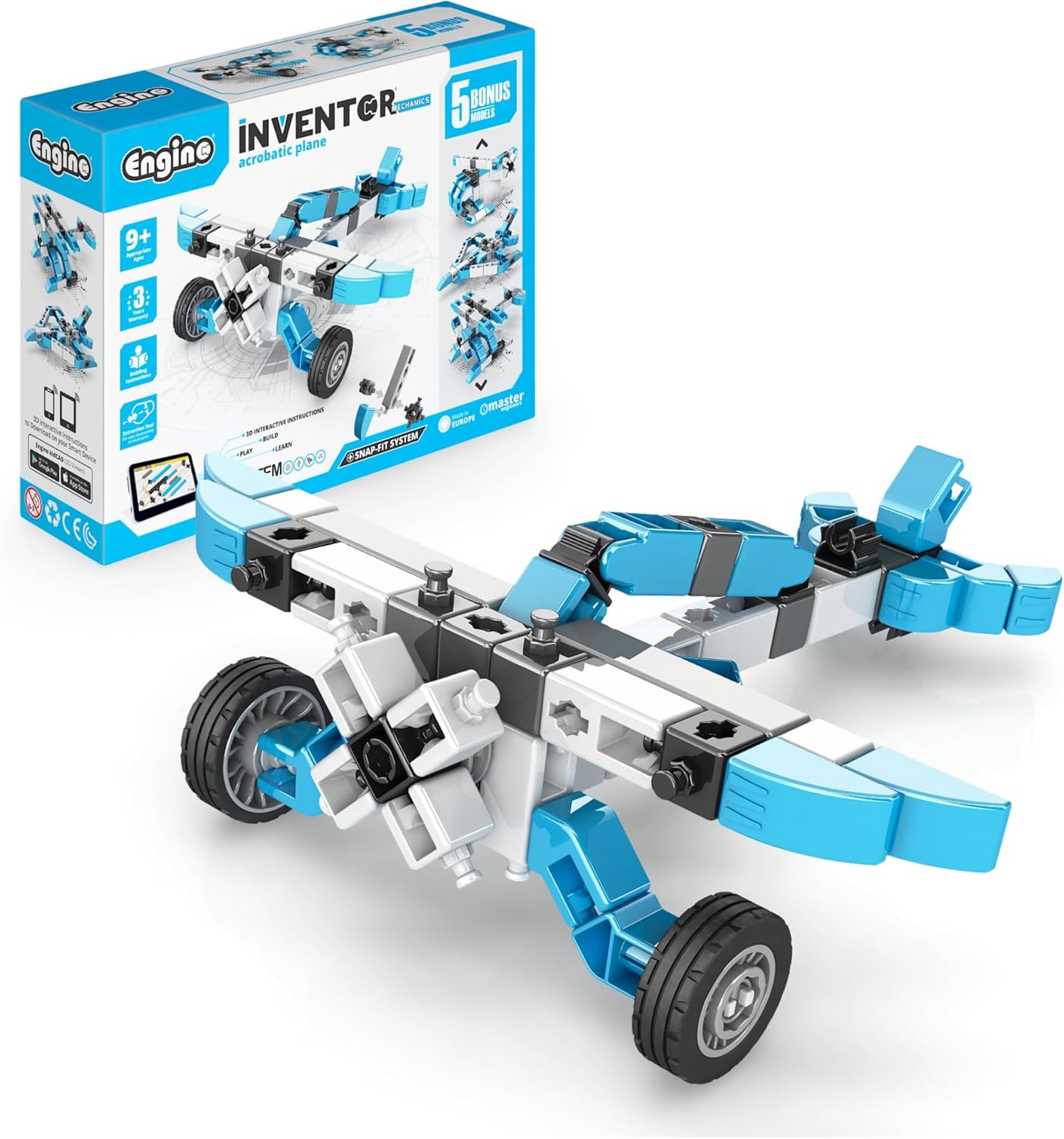 Engino Inventor Mechanics Quad Bike Construction Toy for Ages 7+, Includes 5 Bonus Models