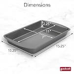 GoodCook Biscuit/Brownie Pan, 11 1 cm x 7 De pouce, multicolore