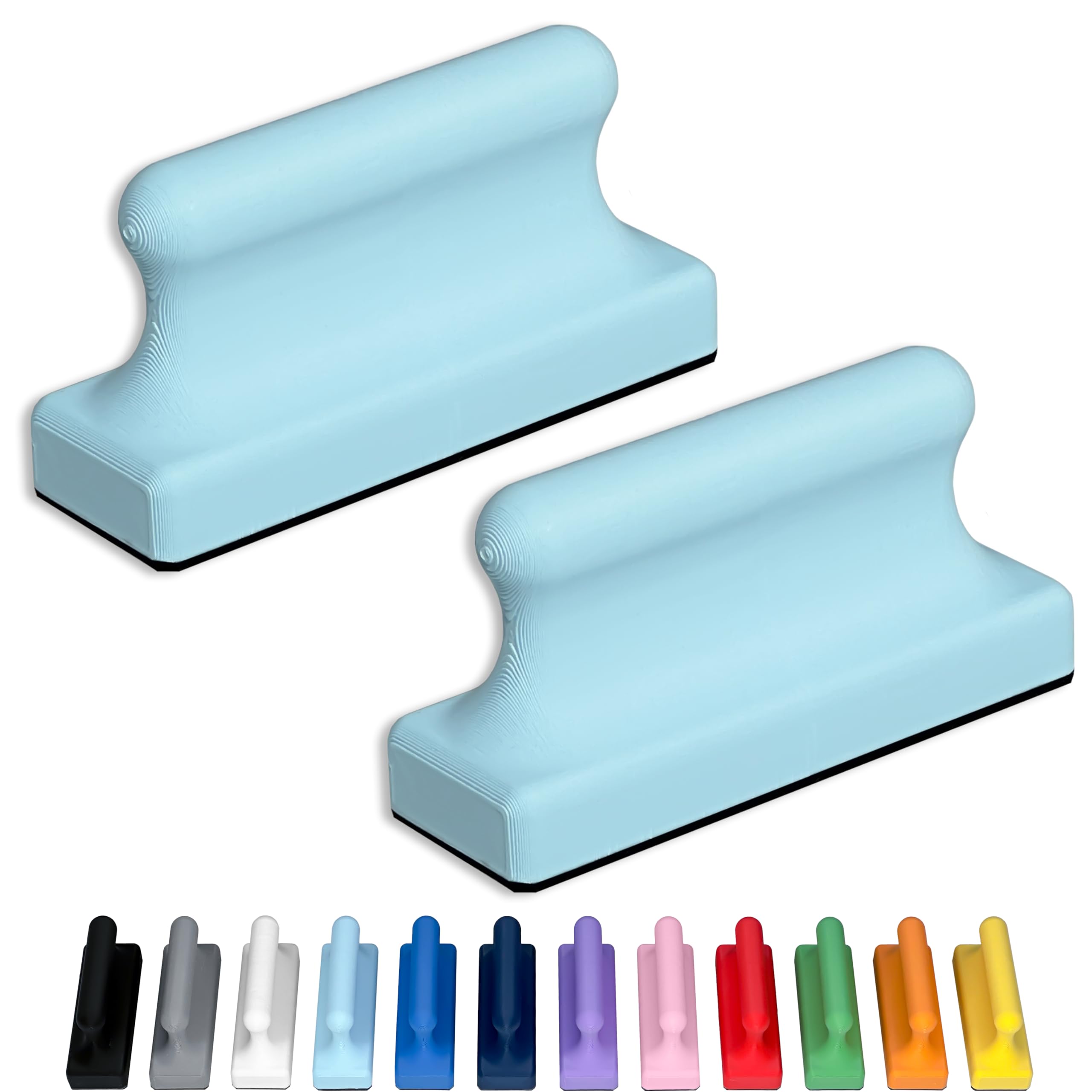 Glassboard Studio MegaPawn Magnets - Neodymium - Heavy Duty, Colorful, Ergonomic, Ideal for Crafting, Quilting, and as Magnetic Knife Holders (Ice Blue, Pawn, 2) โ image 1