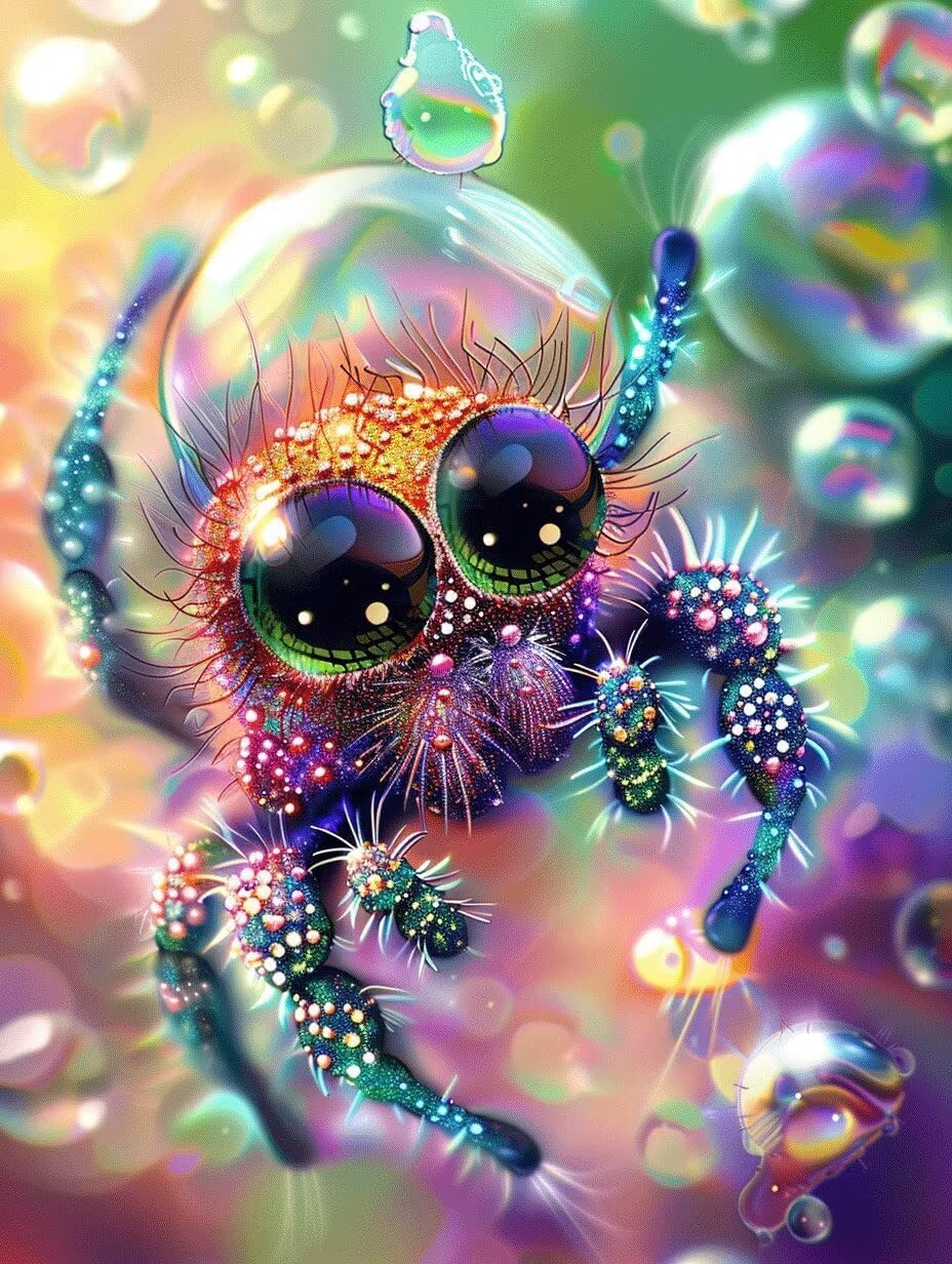 Broderie diamant araignées 5D pour décorer votre salon - 8