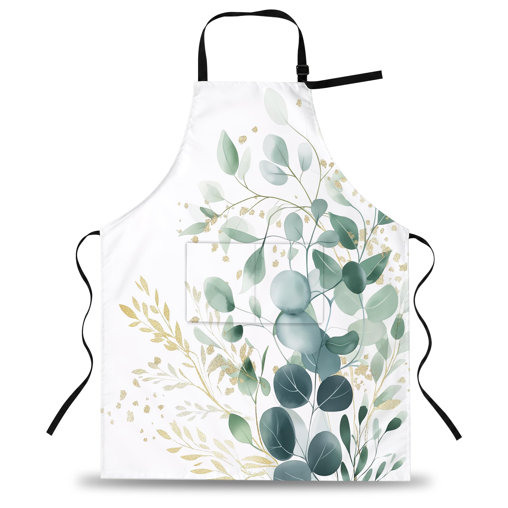Gearsly Adjustable Chef Apron for Home Kitchen Restaurant Coffee House
