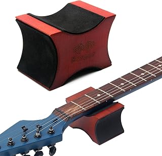 Guitar Neck Rest Support, Two Height String Instrument Setup Guitar Neck Rest Support Repair Tool Display Stand(Coffee)