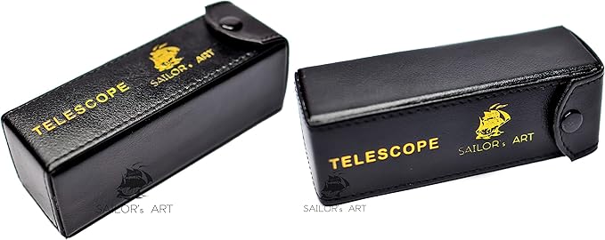 Telescopio Antiguo de Latón Sailor's Art con Óptica de Vidrio miniatura 2