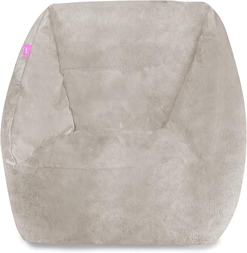 Miniatura 358 de Posh Creations Puf estructurado cómodo para jugar, leer y ver la televisión, Malibu Lounge, tela de lona para colorear, criaturas Criaturas de tela