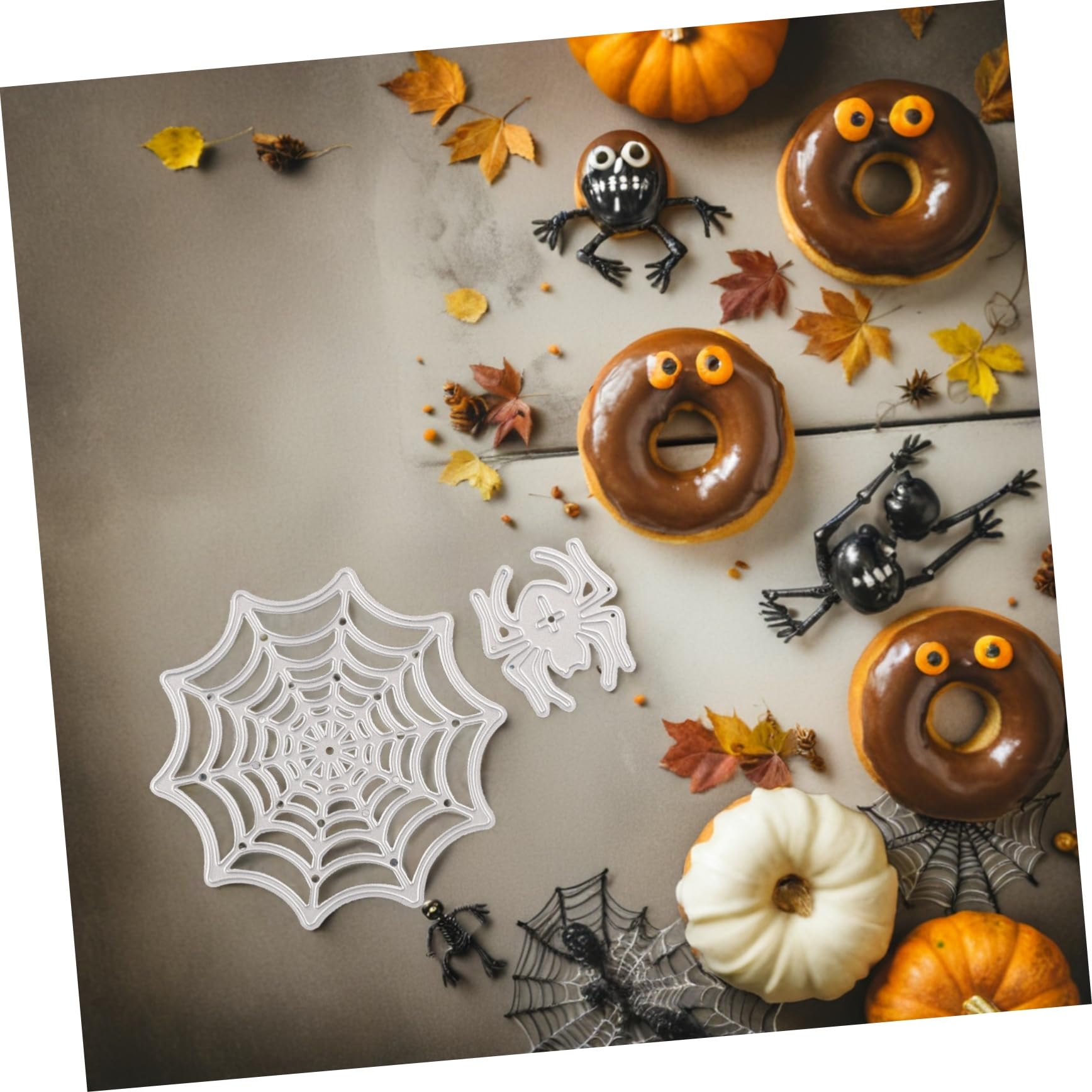 Artibetter Troquel para DIY Marco de Fotos Diseño Telaraña Halloween Plantilla para Manualidades Decoración Hogar Fiesta