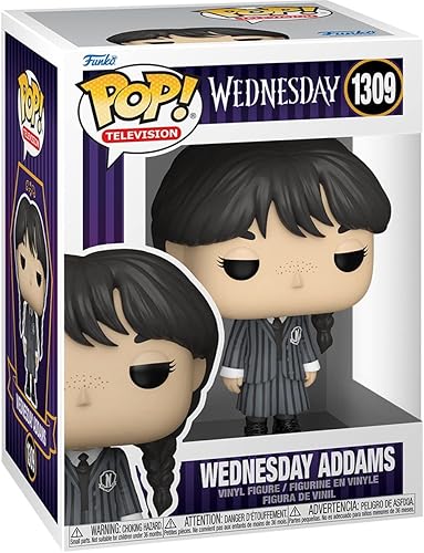 Miniatura 3 de POP Wednesday - Figura de vinilo Wednesday Addams Funko (incluye funda protectora de caja compatible), multicolor, 3.75 pulgadas