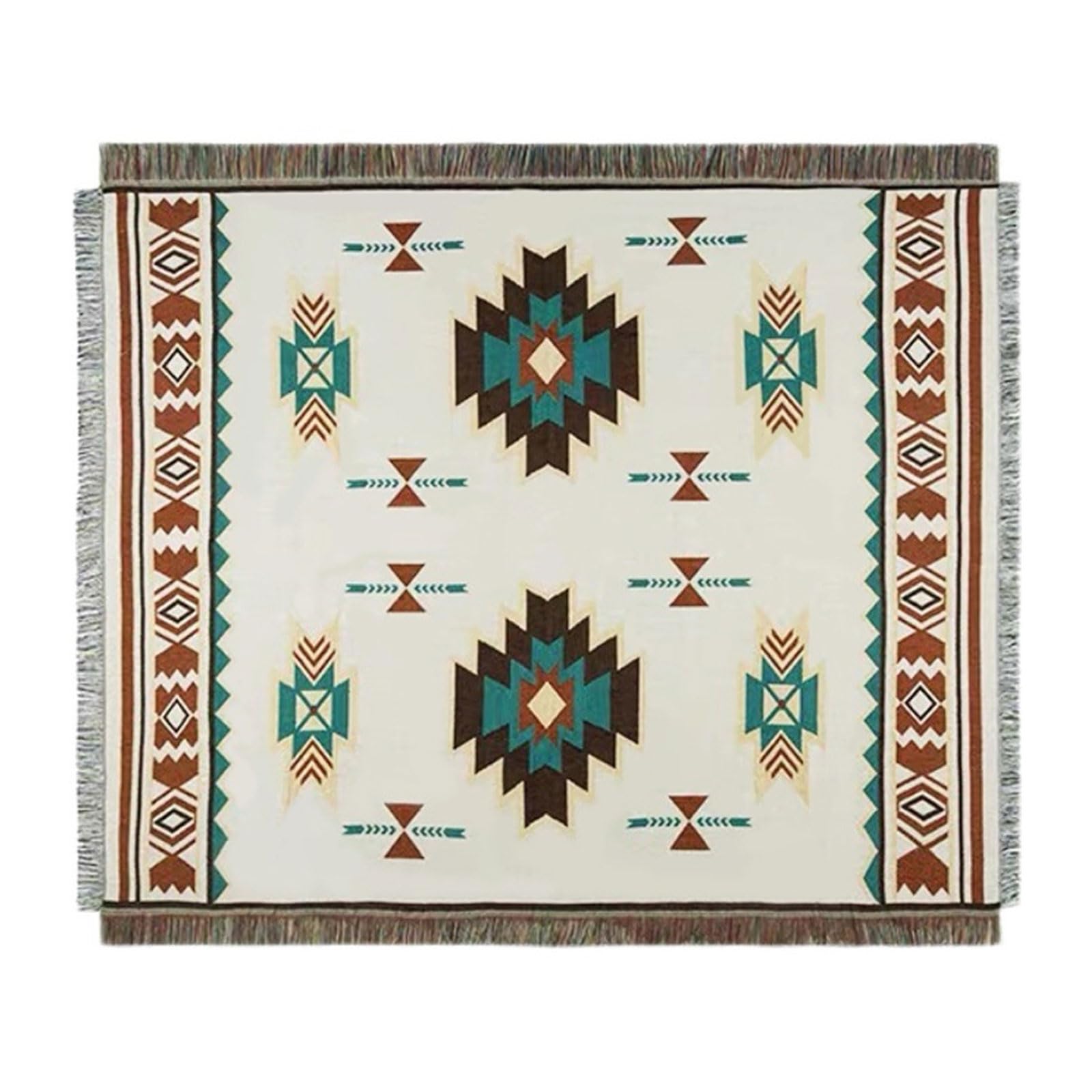Xinsheinelry Campings Mat with Tassels Ethnic Campings Mattress Moistures-proof Cotton Travel Garden Rugs Blanket Decors Picnics Blanket