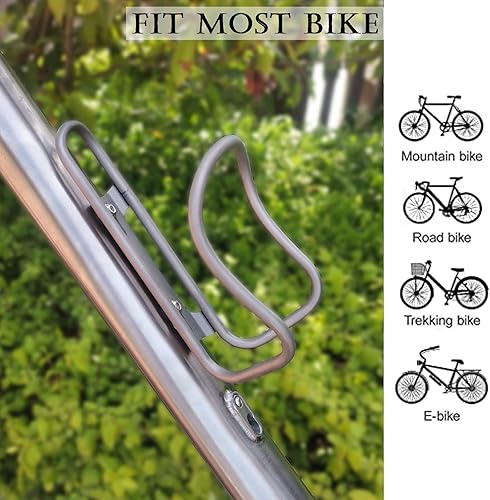 Miniatura 6 de Jaula para botella de agua para bicicleta, soporte ligero de titanio para botellas de agua para ciclismo al aire libre, adecuado para BMX,