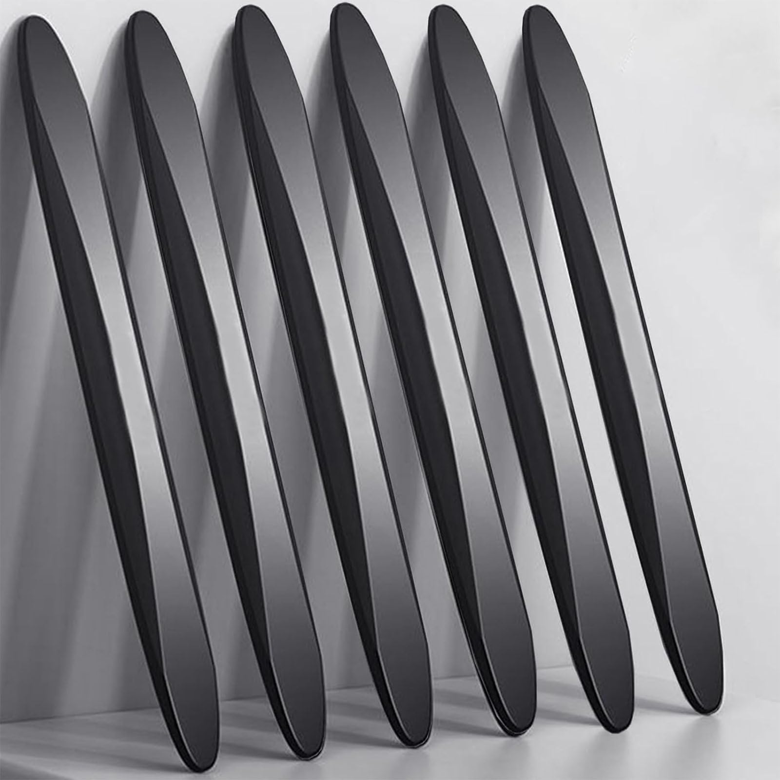 Car Door Edge Protector 6PCS Universal Anti-collision Strip for General Car Doors, Bumpers (Black)