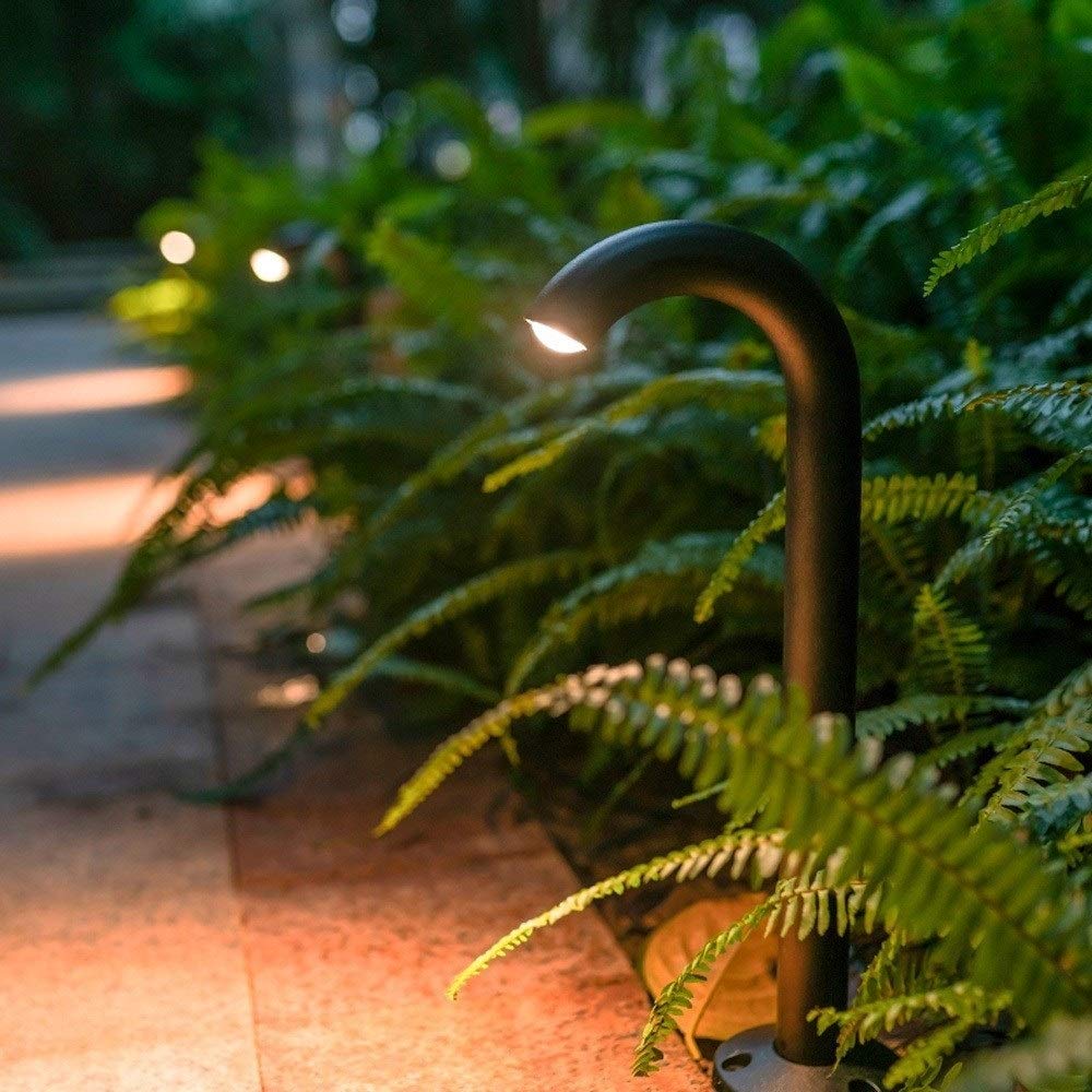 Lámpara de pie para Exterior, 40 / 60cm IP55 Impermeable LED Luces de jardín Luz de inundación Luz de antorcha Exterior Lámpara de Columna de césped n