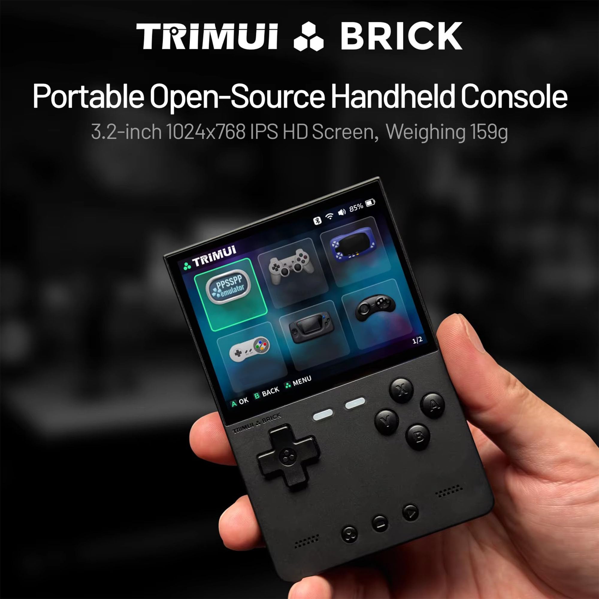 Amazon.com: Trimui Brick Retro Handheld Video Game Console,Built