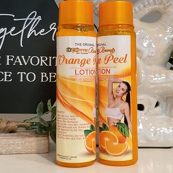 Cosmetics Peeling Lotion, Orange Peeling Body Lotion, Moisturizer for Dry Skin, Exfoliating Foot Lotion, Natural Body Care Solution, Removes Dead Skin, Nourish with Refreshing Hydration